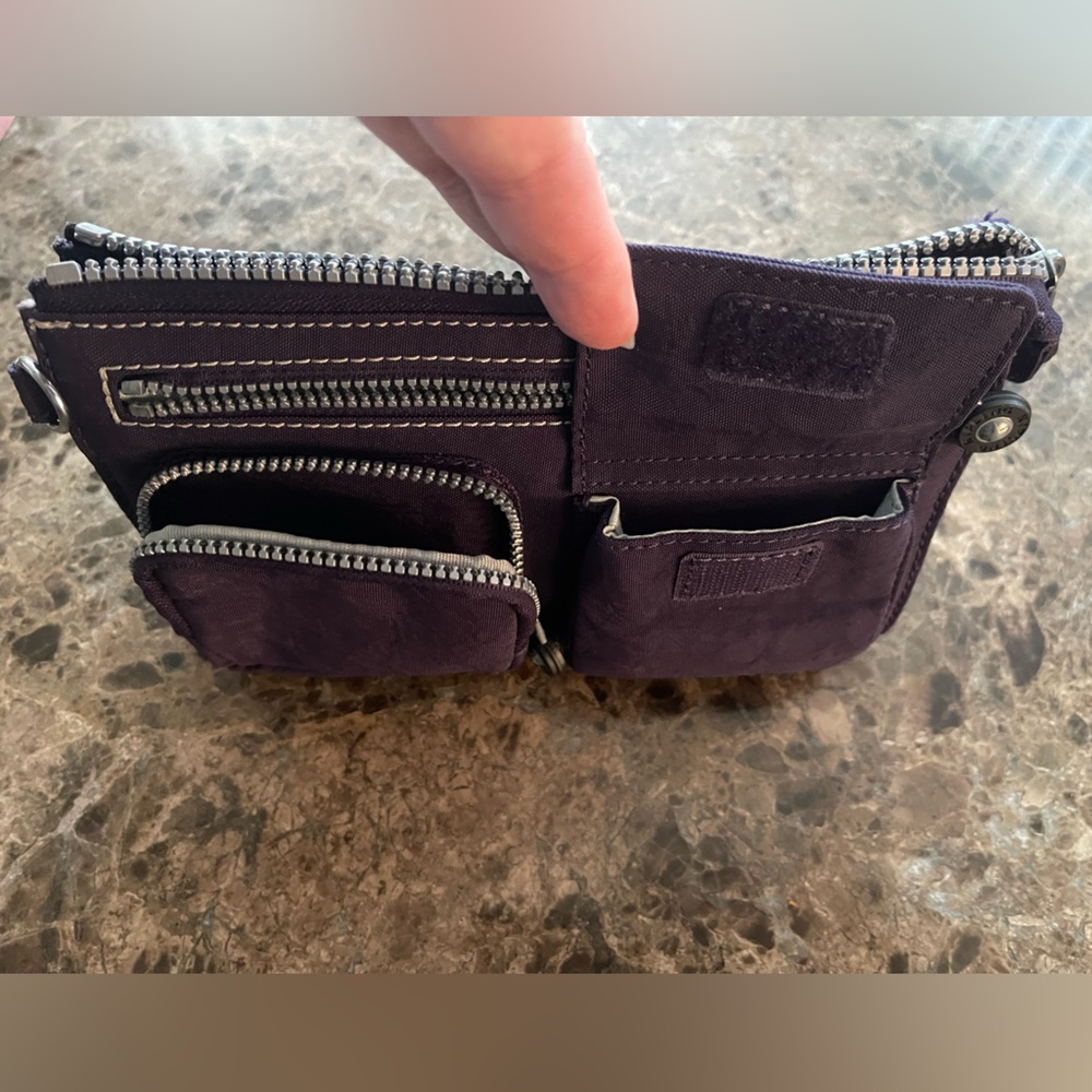 Kipling Dark Purple Clutch Wallet - Picture 11 of 12